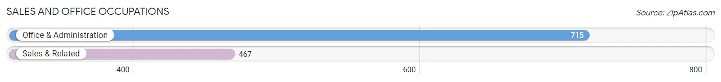 Sales and Office Occupations in Zip Code 18708