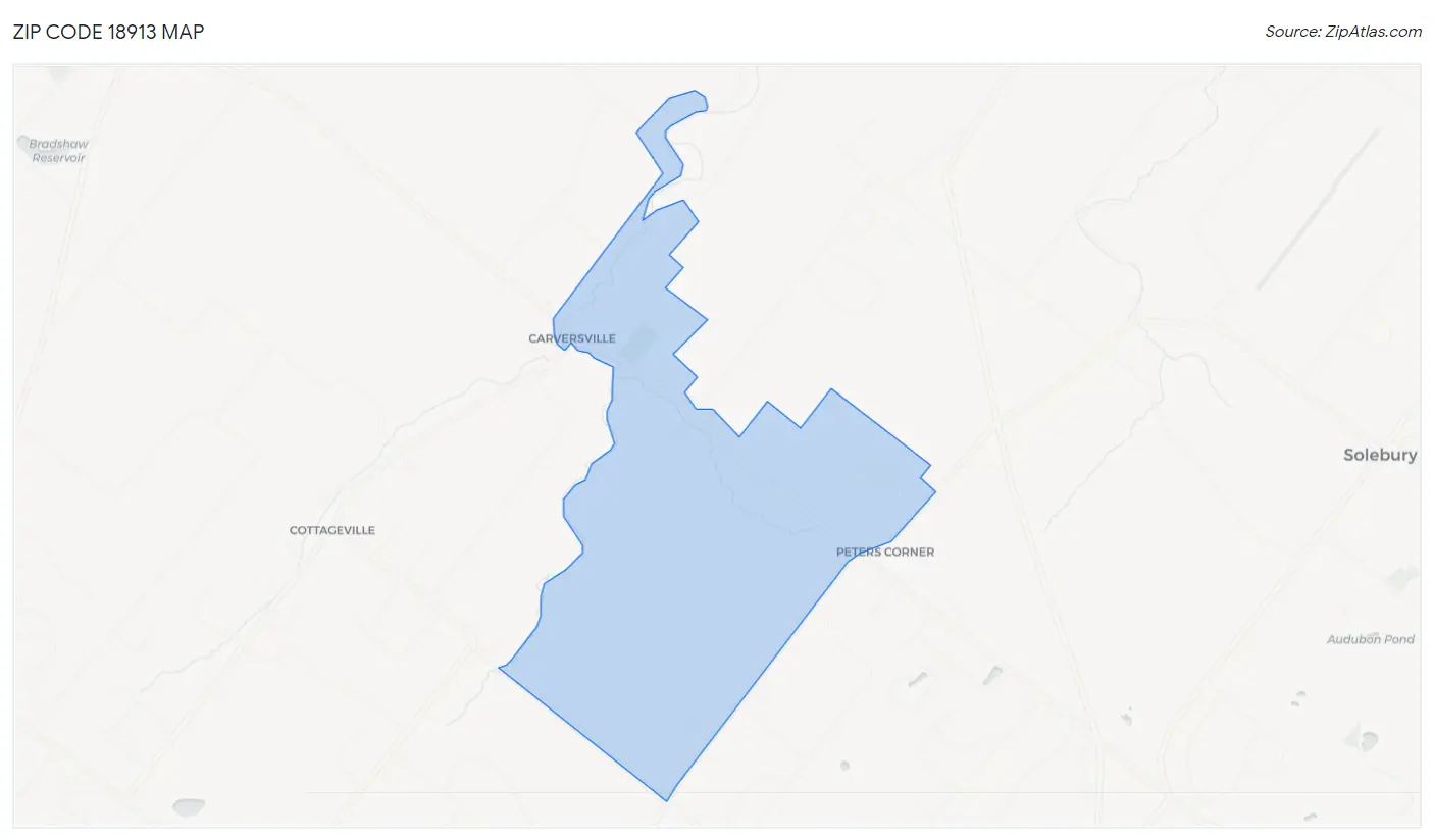 Zip Code 18913 Map