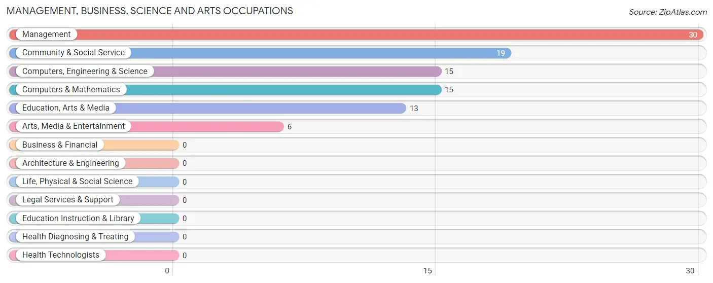 Management, Business, Science and Arts Occupations in Zip Code 18933