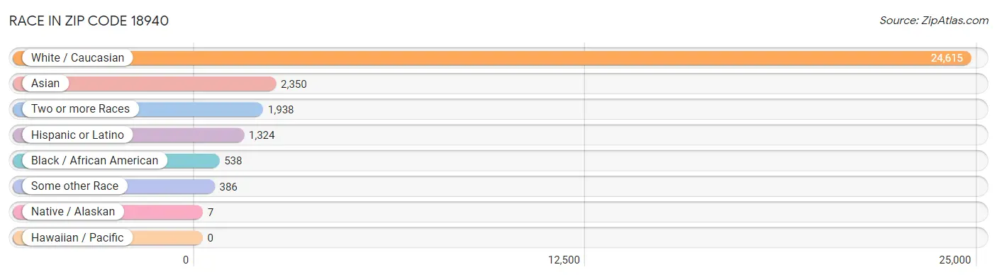 Race in Zip Code 18940