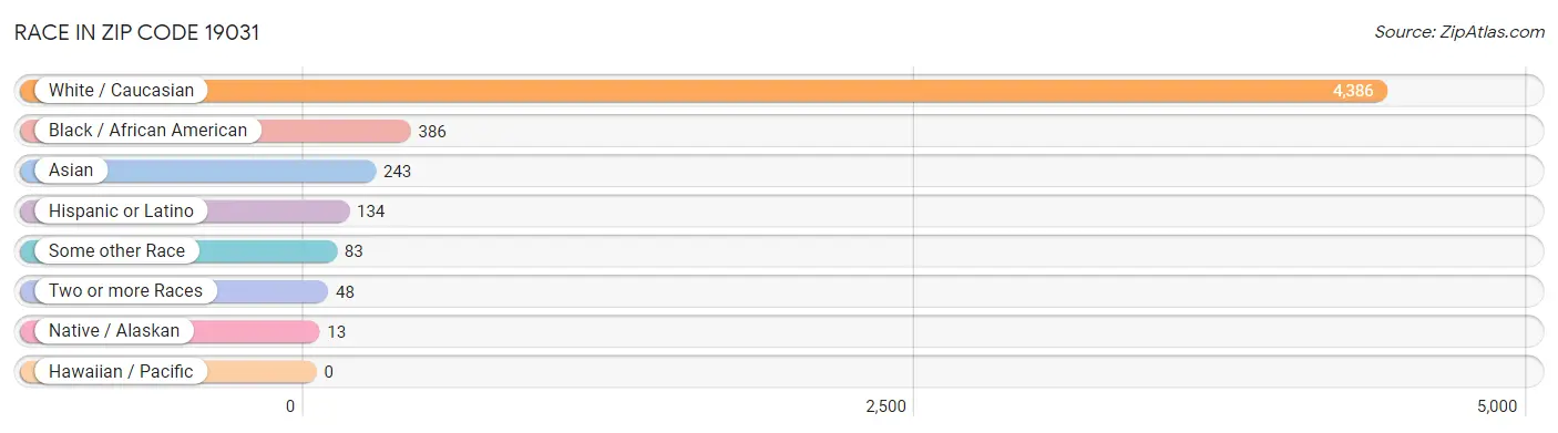 Race in Zip Code 19031