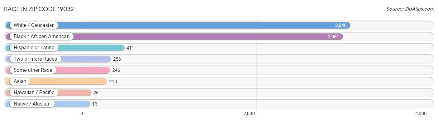 Race in Zip Code 19032