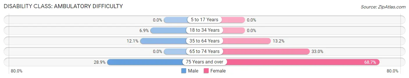 Disability in Zip Code 19079: <span>Ambulatory Difficulty</span>