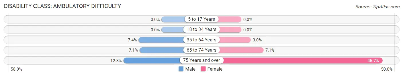 Disability in Zip Code 19405: <span>Ambulatory Difficulty</span>