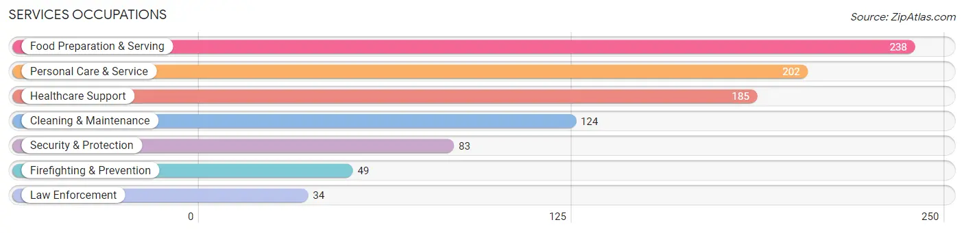 Services Occupations in Zip Code 19475