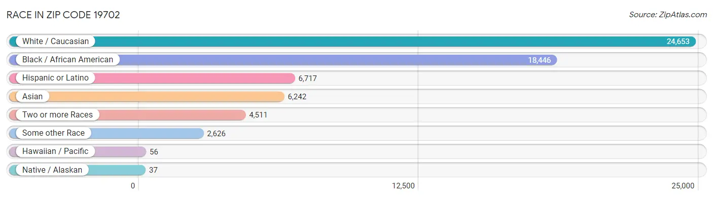 Race in Zip Code 19702