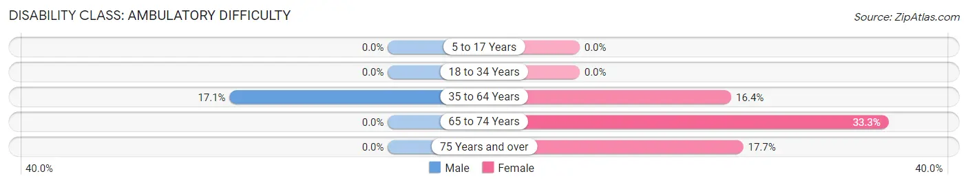 Disability in Zip Code 19936: <span>Ambulatory Difficulty</span>