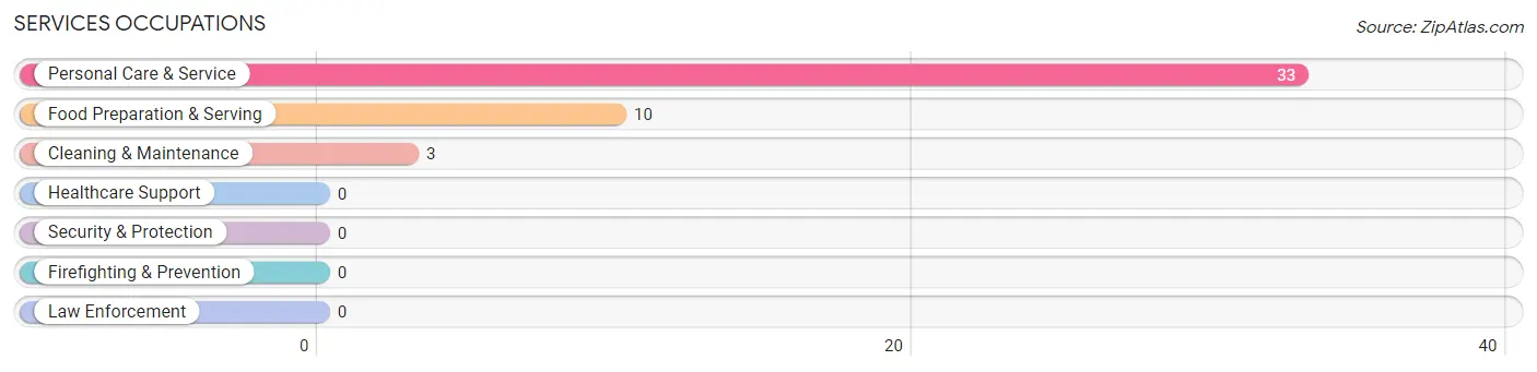 Services Occupations in Zip Code 20059