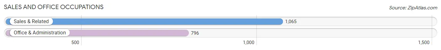 Sales and Office Occupations in Zip Code 20105