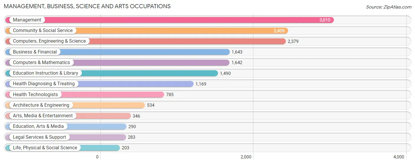 Management, Business, Science and Arts Occupations in Zip Code 20110