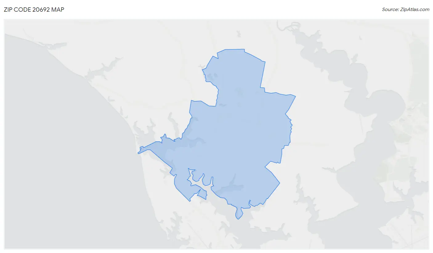 Zip Code 20692 Map