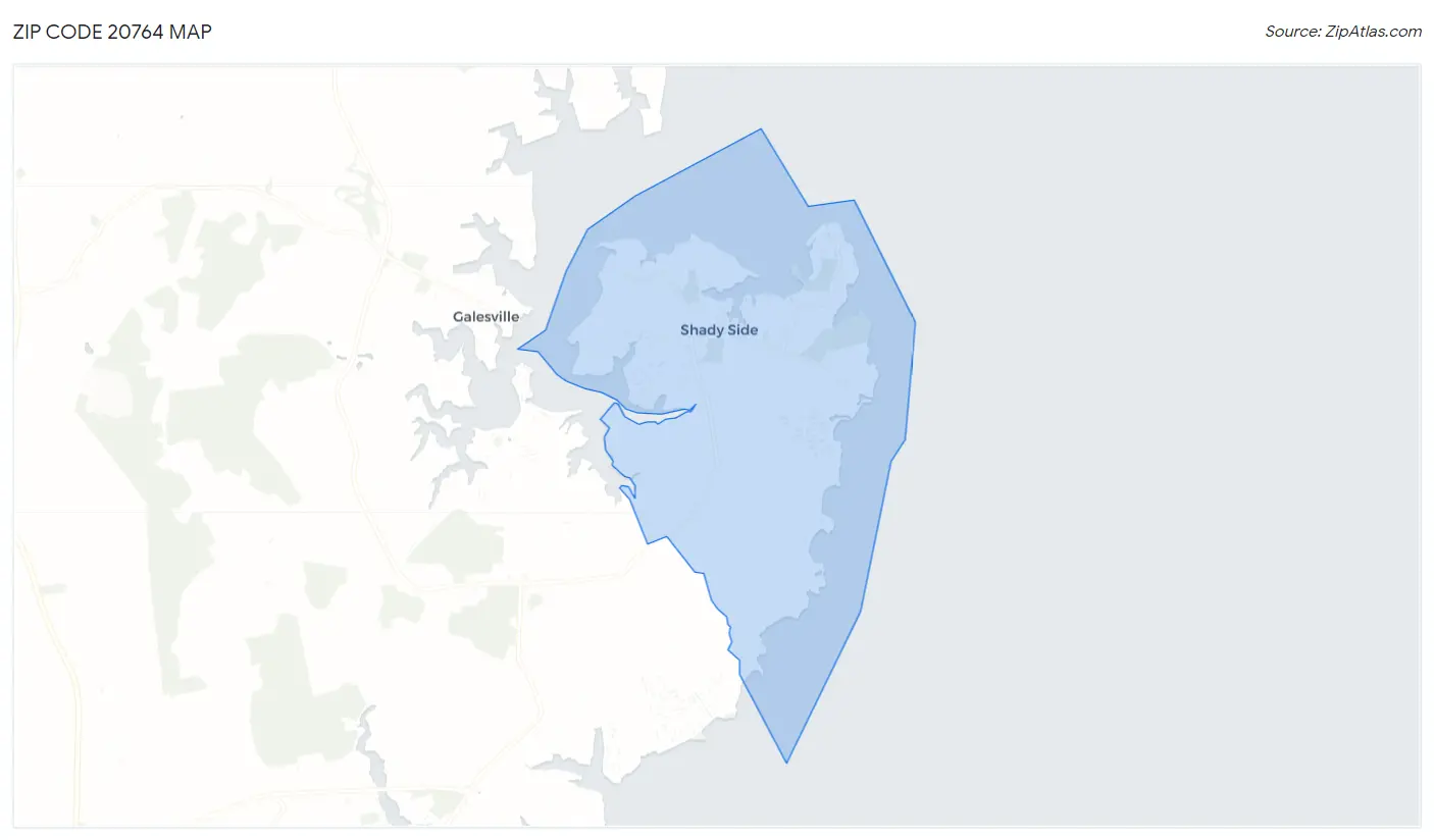 Zip Code 20764 Map