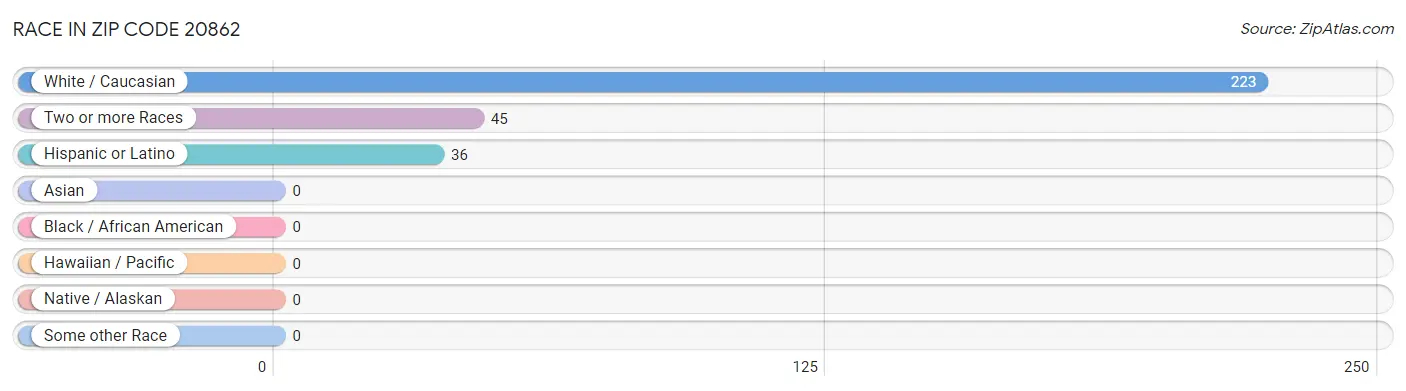Race in Zip Code 20862