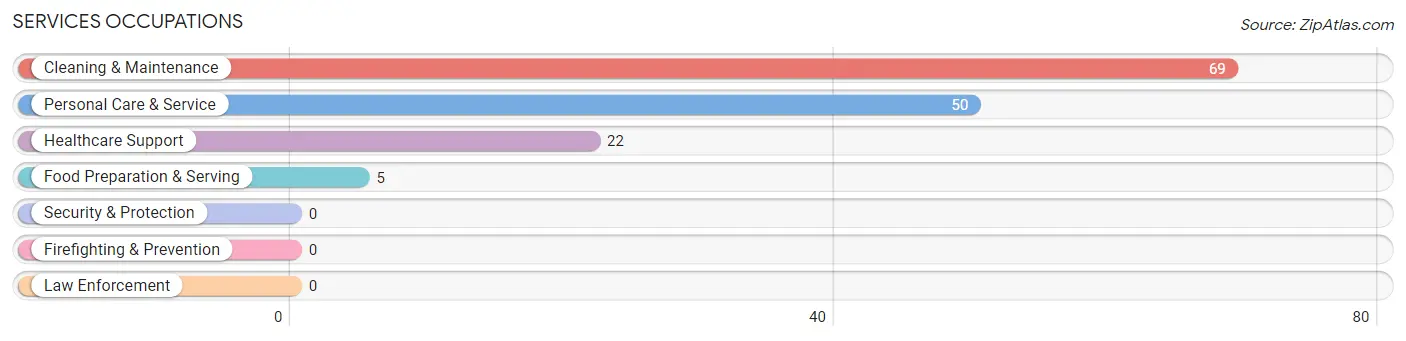 Services Occupations in Zip Code 20868