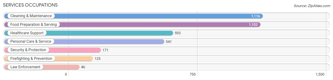 Services Occupations in Zip Code 21225