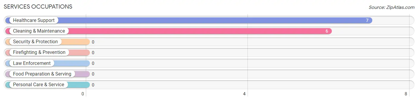 Services Occupations in Zip Code 21676