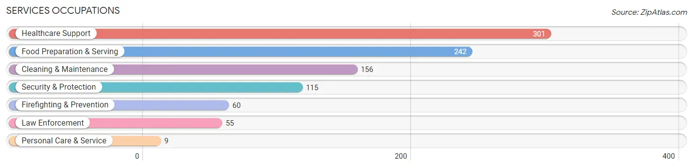 Services Occupations in Zip Code 21787