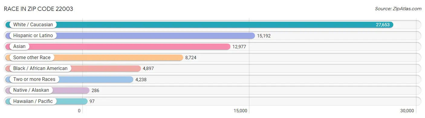 Race in Zip Code 22003