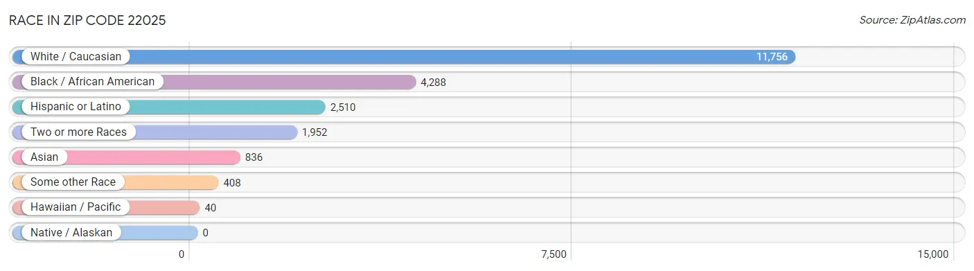 Race in Zip Code 22025