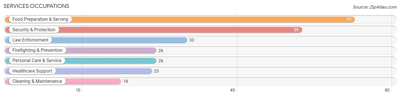 Services Occupations in Zip Code 22134