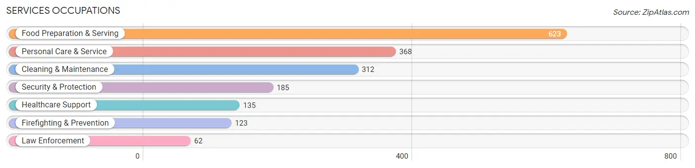 Services Occupations in Zip Code 22203