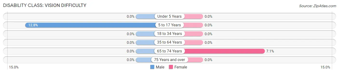 Disability in Zip Code 22625: <span>Vision Difficulty</span>