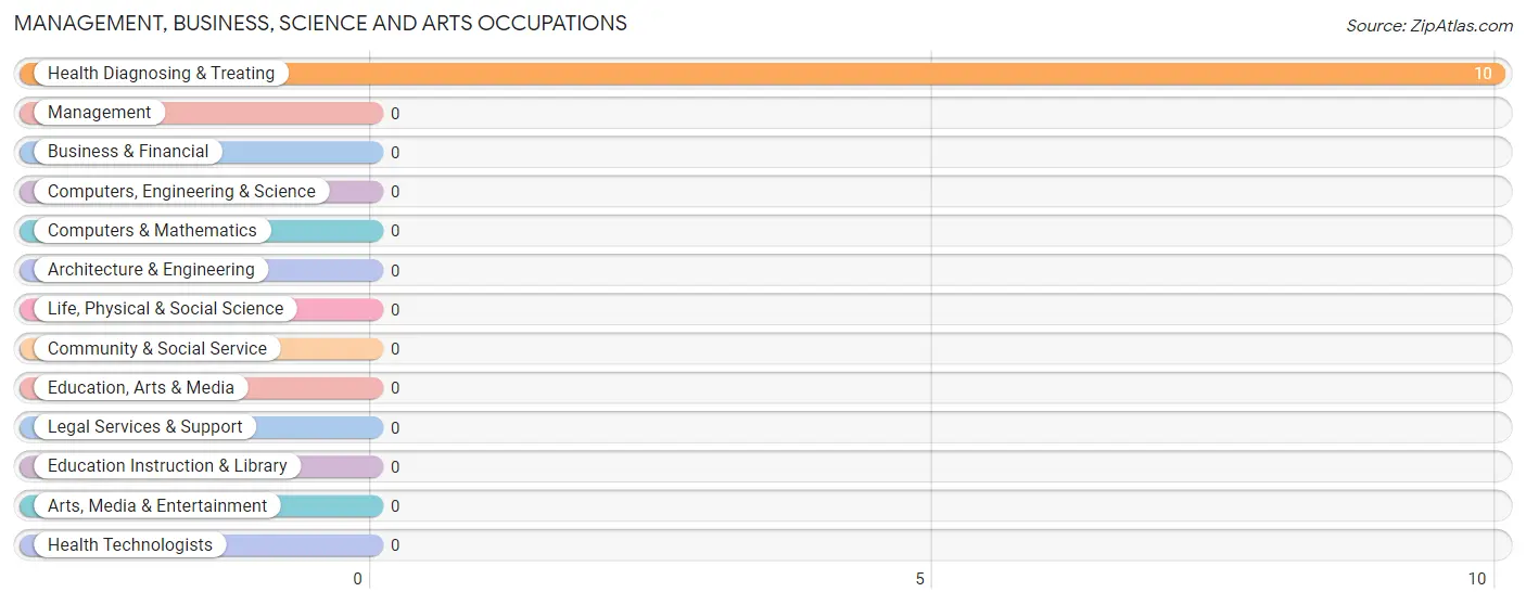 Management, Business, Science and Arts Occupations in Zip Code 22729