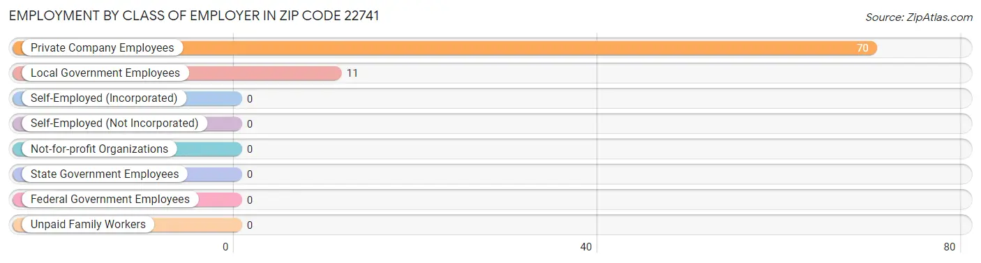 Employment by Class of Employer in Zip Code 22741