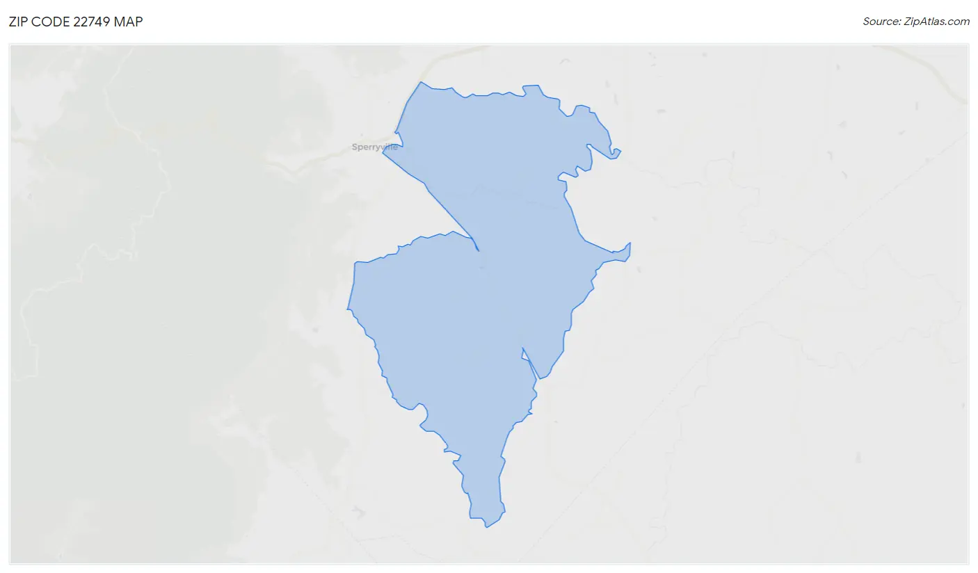 Zip Code 22749 Map