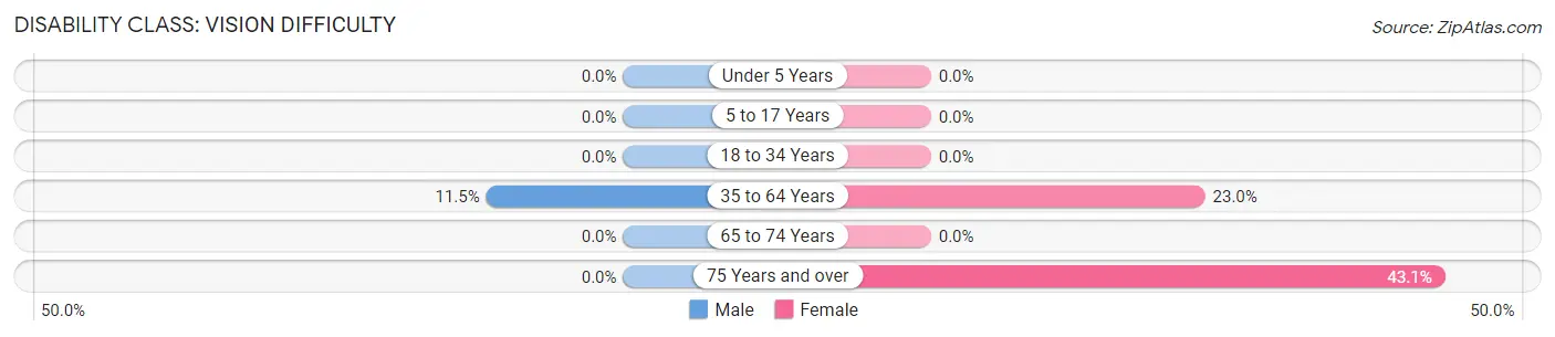 Disability in Zip Code 22811: <span>Vision Difficulty</span>