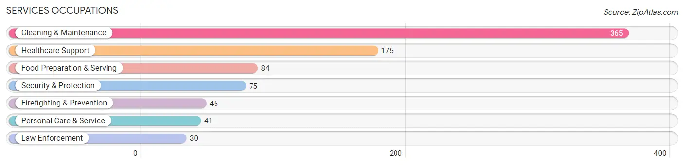 Services Occupations in Zip Code 22851