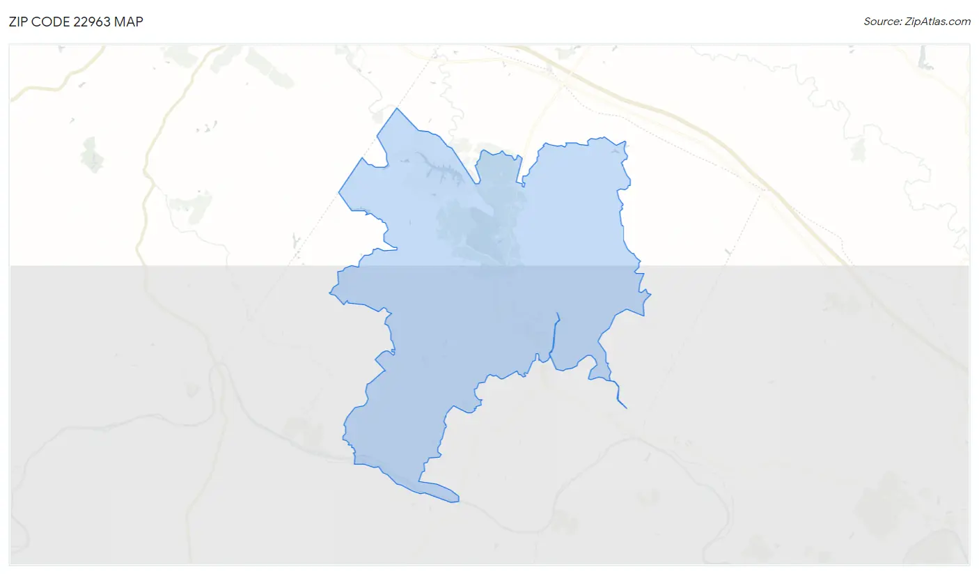 Zip Code 22963 Map