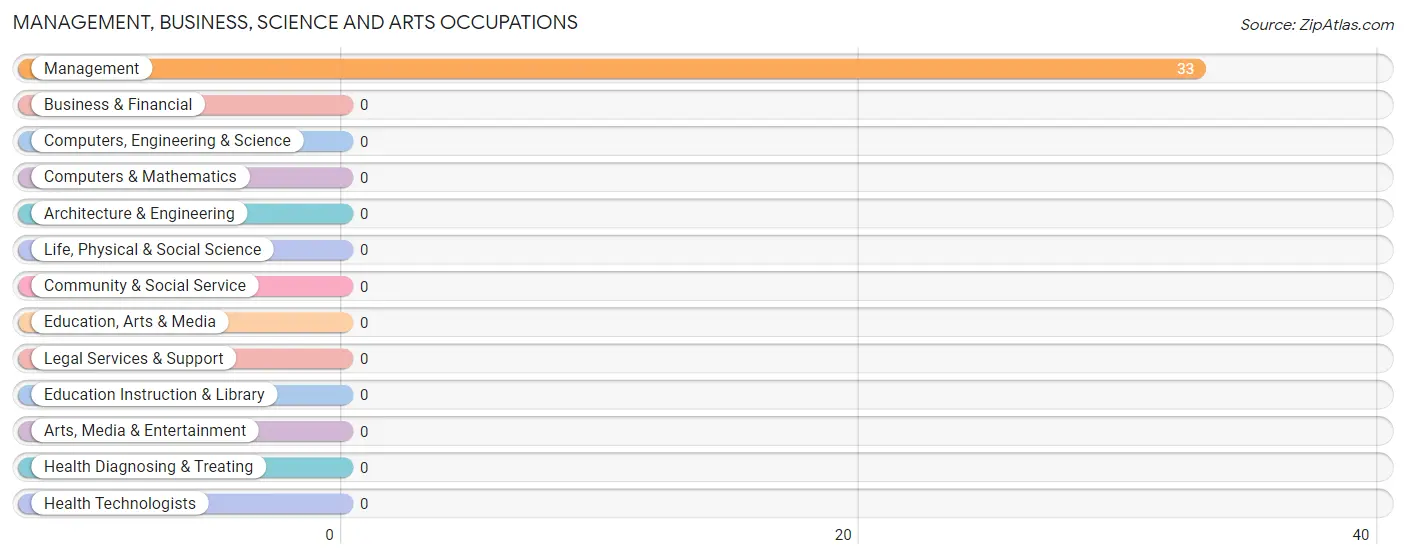 Management, Business, Science and Arts Occupations in Zip Code 22964