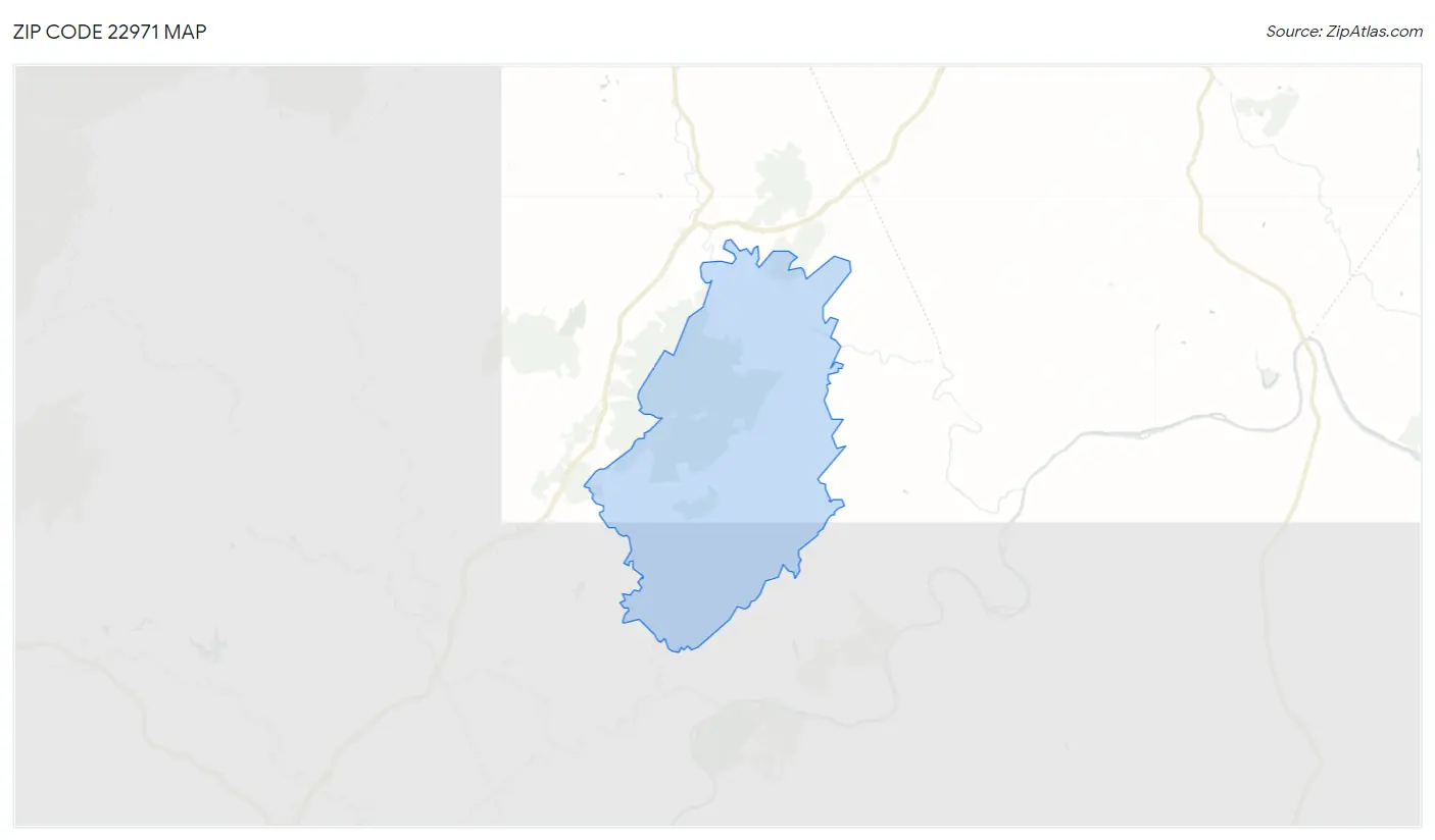 Zip Code 22971 Map