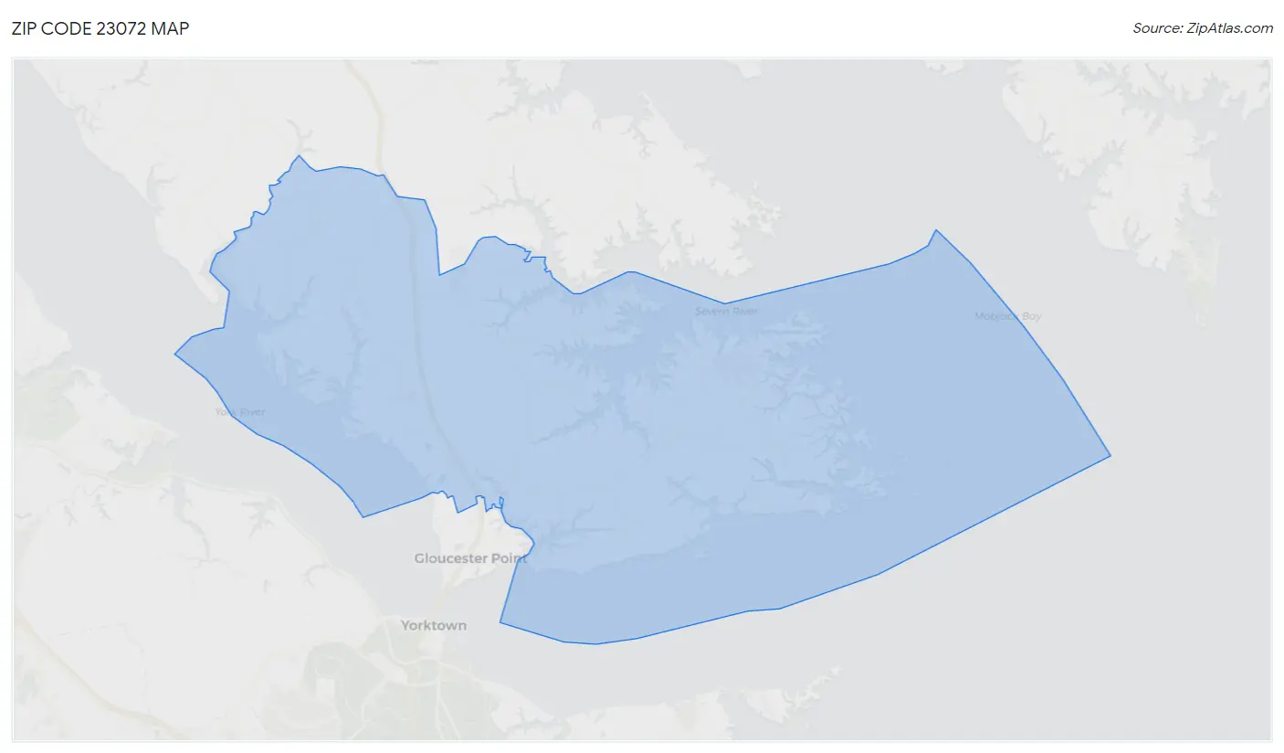 Zip Code 23072 Map