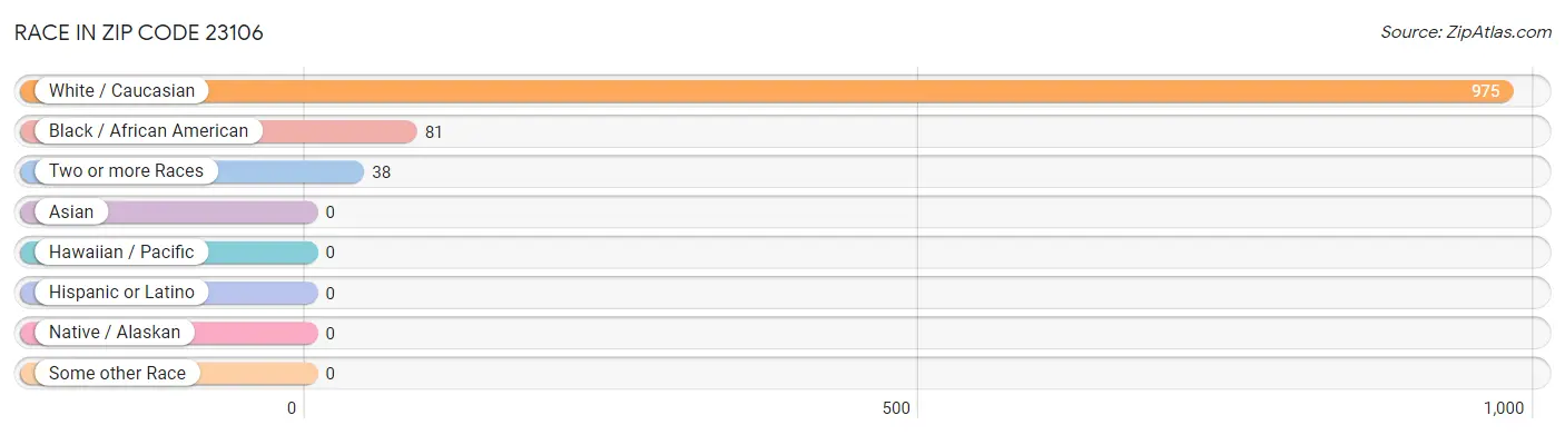 Race in Zip Code 23106