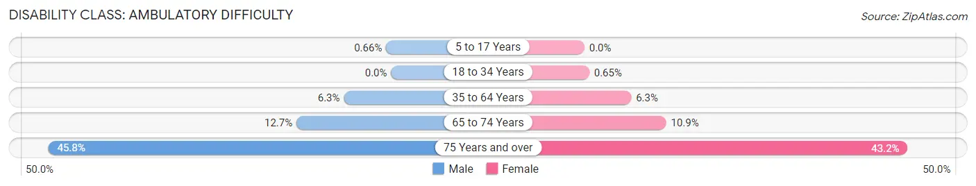 Disability in Zip Code 23294: <span>Ambulatory Difficulty</span>