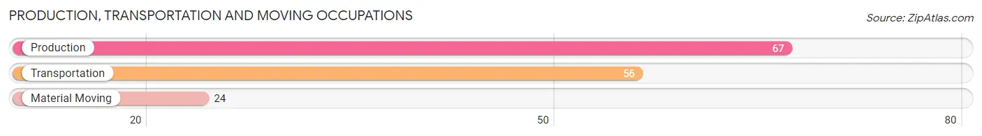 Production, Transportation and Moving Occupations in Zip Code 23310