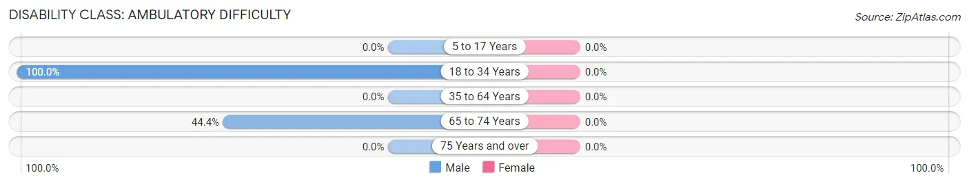 Disability in Zip Code 23876: <span>Ambulatory Difficulty</span>