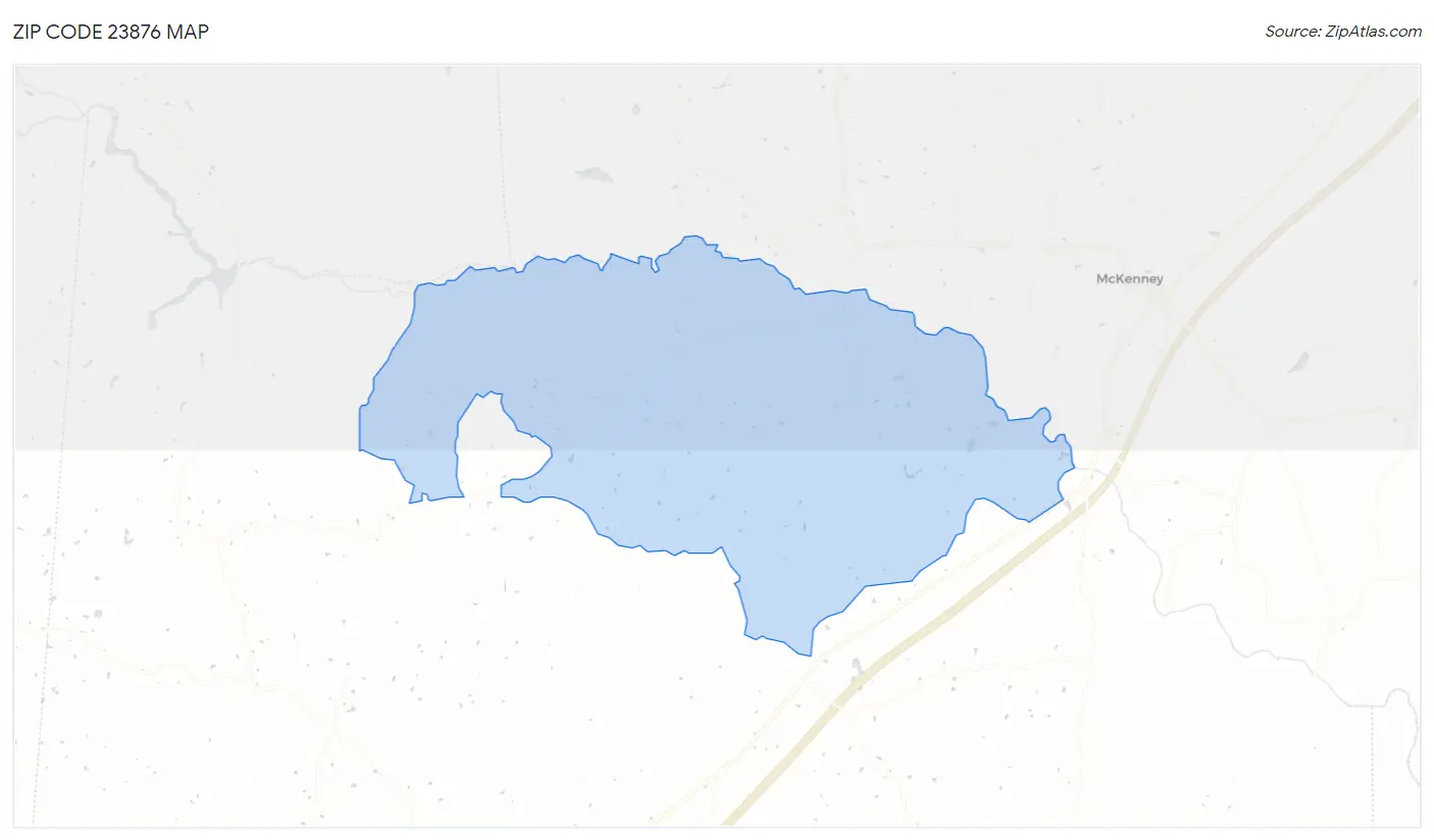 Zip Code 23876 Map