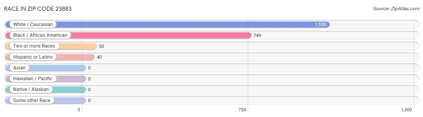 Race in Zip Code 23883