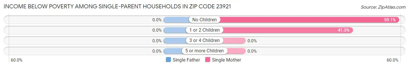 Income Below Poverty Among Single-Parent Households in Zip Code 23921