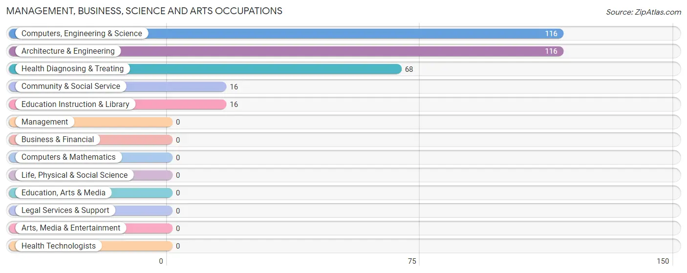 Management, Business, Science and Arts Occupations in Zip Code 23942