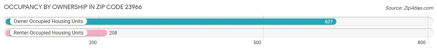 Occupancy by Ownership in Zip Code 23966