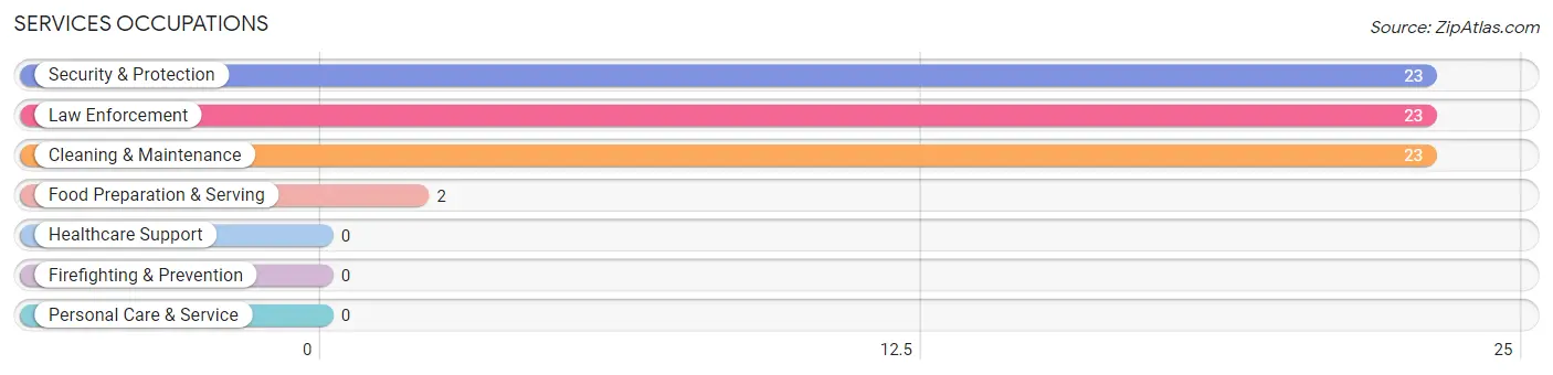 Services Occupations in Zip Code 24139