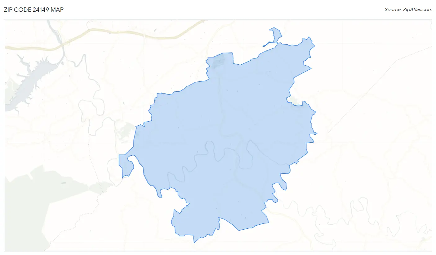 Zip Code 24149 Map