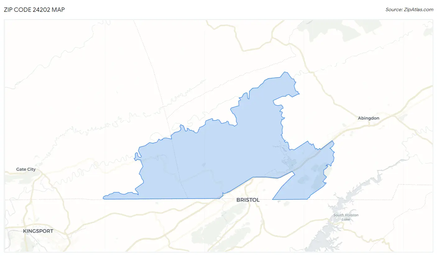 Zip Code 24202 Map