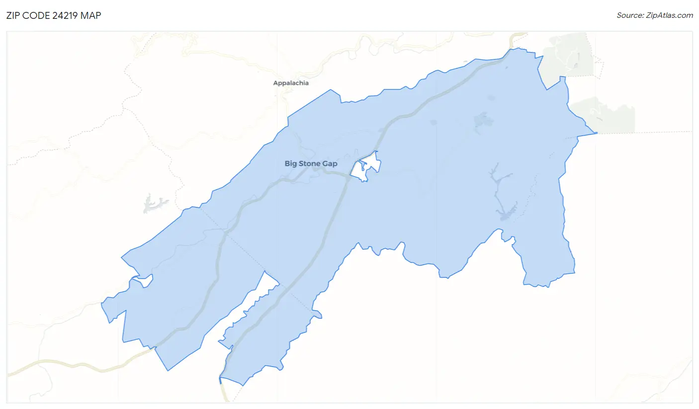 Zip Code 24219 Map