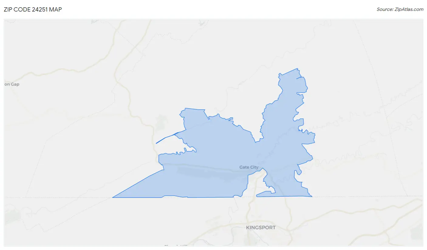 Zip Code 24251 Map