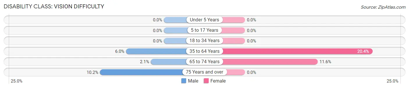 Disability in Zip Code 24330: <span>Vision Difficulty</span>